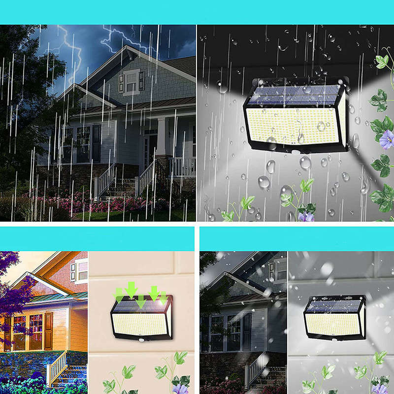 468 LED Super Bright Outdoor Solar Lamp Waterproof 3 Modes Motion Sensor Human Induction Solar Garde
