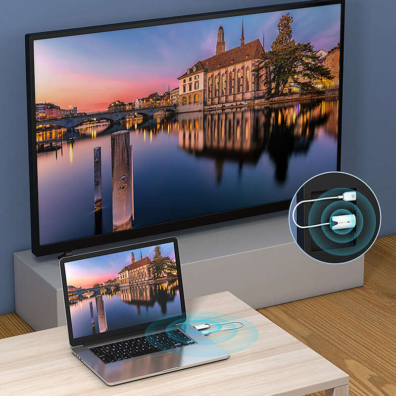 EDUP Wireless HDMI-Compatible Transmitter and Receiver 1080P@60Hz Extender Long Range Video Audio Pr