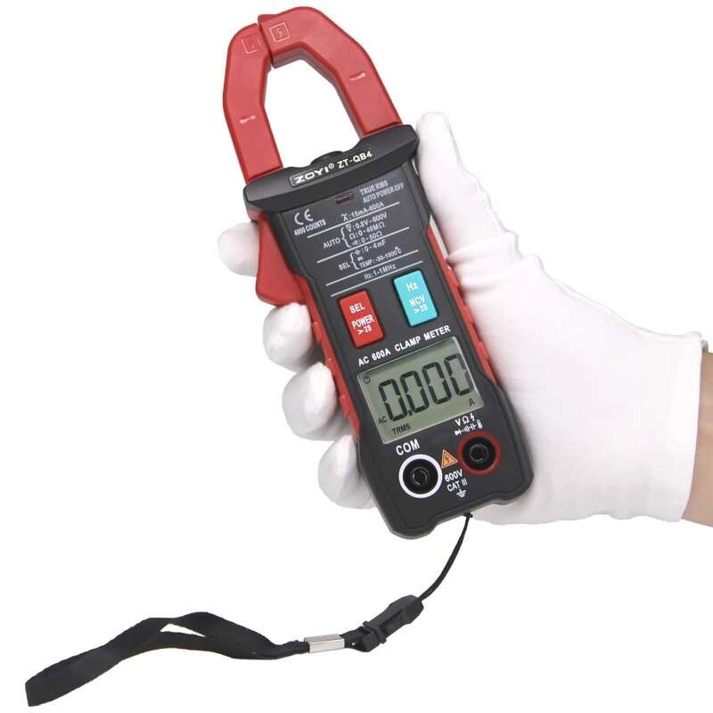 Digital Clamp meter ZT-QB4 4000 count multimeter voltmeter AC Ammeter Resistance Frequency Capacitan