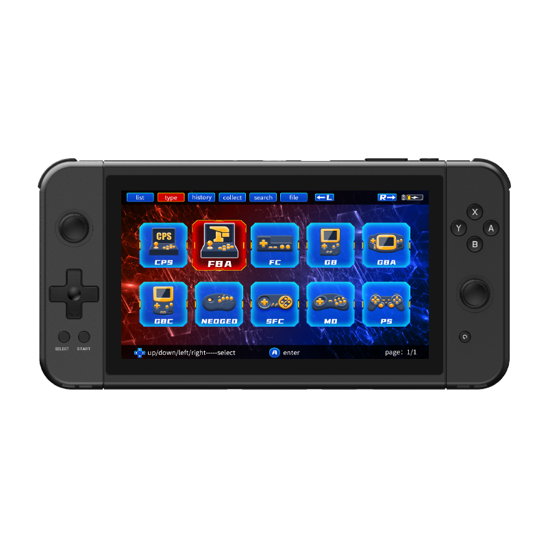 Powkiddy X70 Handheld Game Console 7-inch HD Screen 64GB Dual 3D Joystick Game Simulator Device
