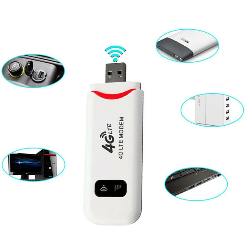 4G LTE Wireless Network Cards USB Dongle 150Mbps Modem Mobile Broadband Sim Card Wireless WiFi Netwo