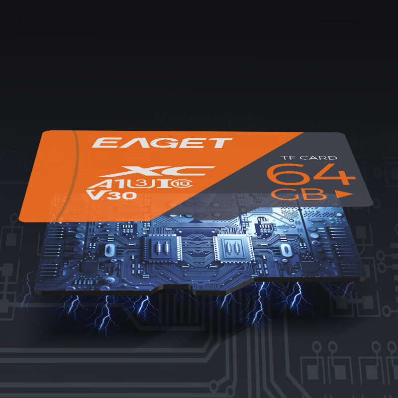 EAGET T1 64GB TF Memory Card Micro SD Card U3 Class10 High Speed High Speed Flash Memory Flash Cards