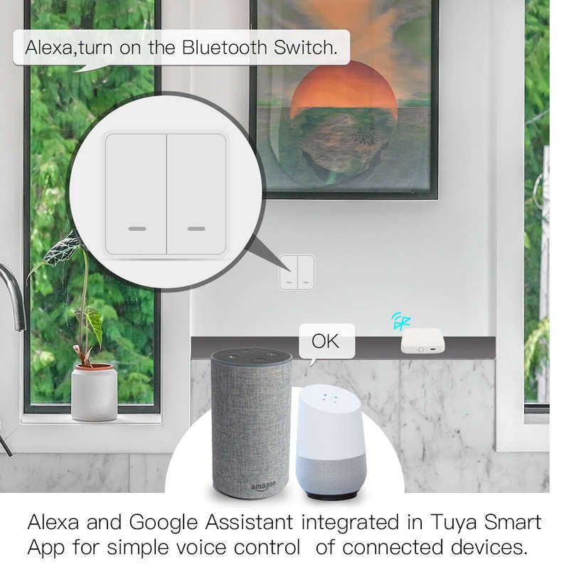 MOES Tuya Wireless Gateway Hub Wired Multi-mode Bridge Bluetooth Remote Controller Mesh Gateway Smar