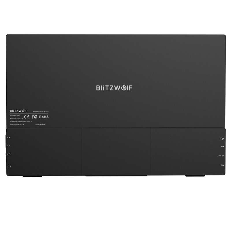 BlitzWolf BW-PCM3 15.6 Inch Touchable FHD 1080P Type C Portable Computer Monitor Gaming Display Scre