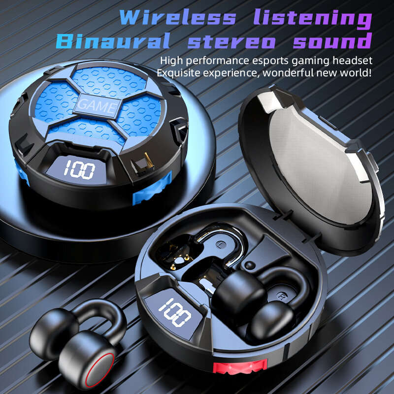 K23 TWS bluetooth 5.0 Earphone HiFi 8D Sound Deep Bass Noise Cancelling LED Digital Display Ambient
