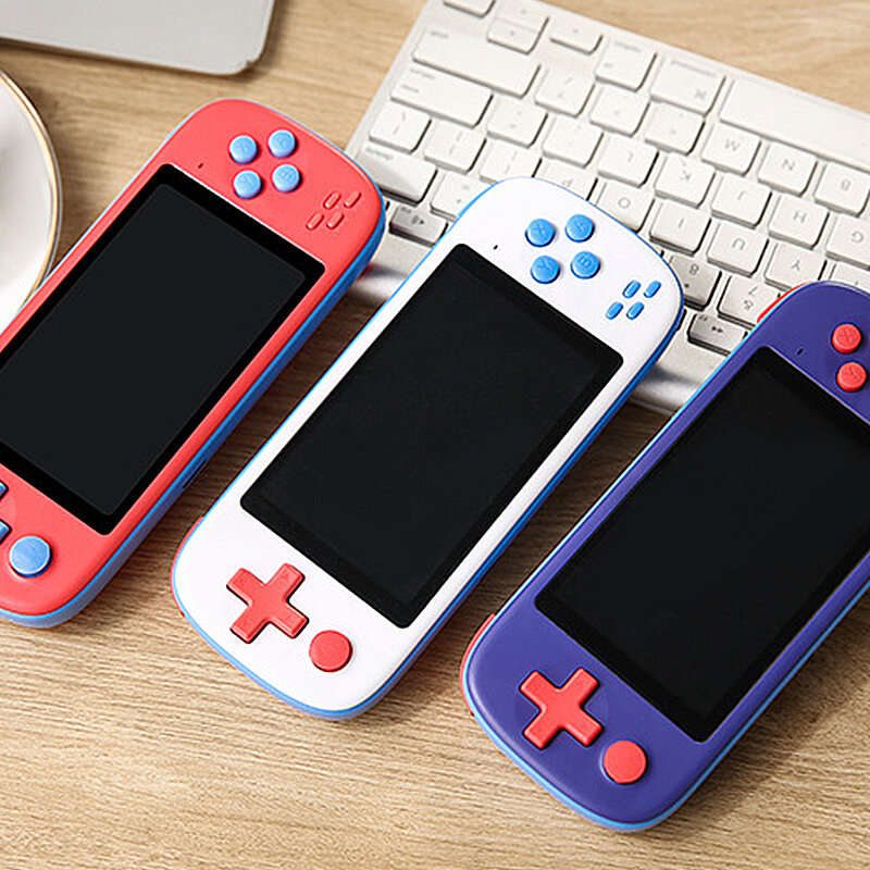 X11 Retro Handheld Game Console 4.3 inch 16:9 IPS Screen 6800 Games 1000mAh Built-in Mic Video Game