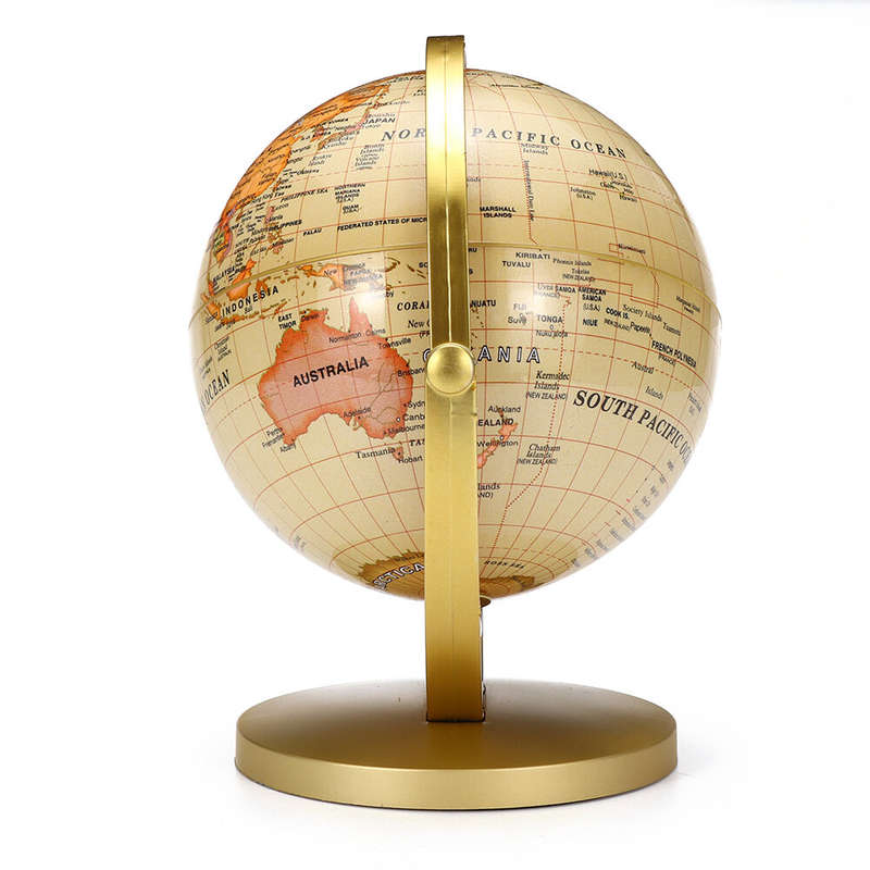 World Globe Map 360Rotating World Globe Earth Map Geography Education Toy Home Decoration Office Orn