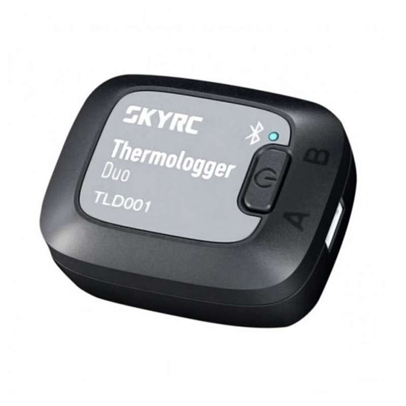 SkyRC TLD001 Duo Bluetooth Thermometer Dual Channel 96 Working Hours for Mesure Temperature Data of