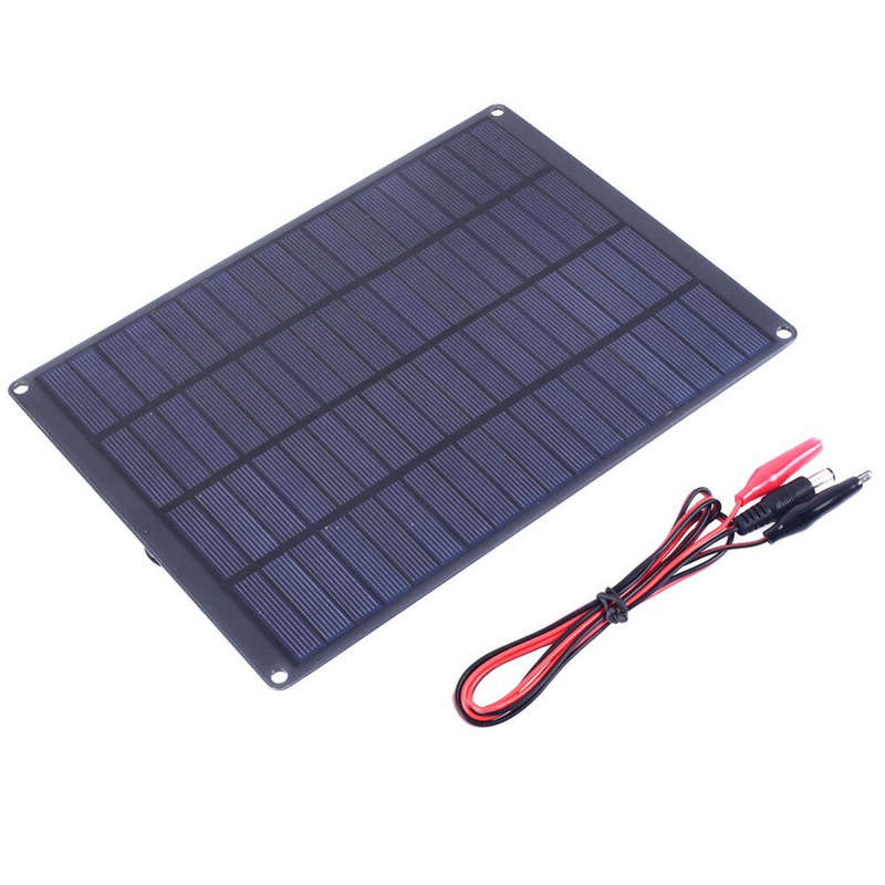 18V 10W Monocrystalline Solar Panel Charger High Efficiency Perfect for Outdoor Camping and Hiking C