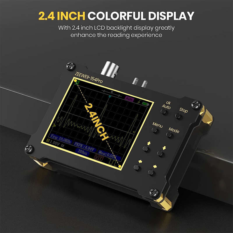 ZEEWEII DSO154Pro Mini Handheld Digital Oscilloscope 154pro 40MSa/s Sampling Rate 18MHz Bandwidth PW