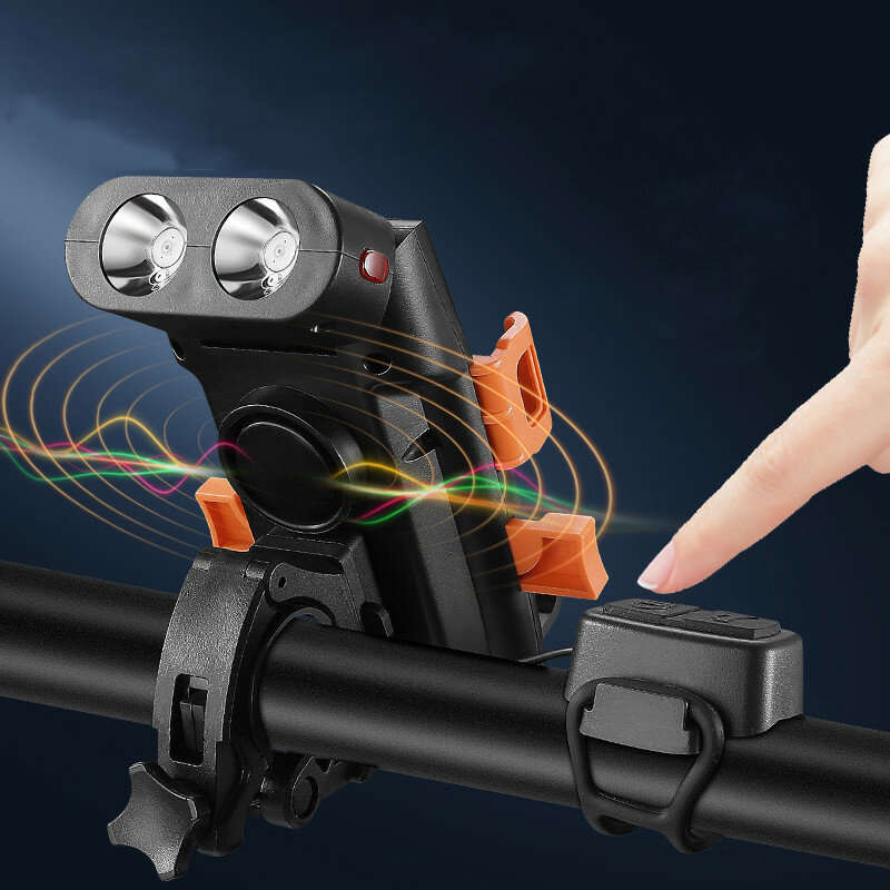 WEST BIKING 5 IN 1 500Lm Brightness Bike Headlight 3000mAh Battery Waterproof 4 Light Modes Power Ba