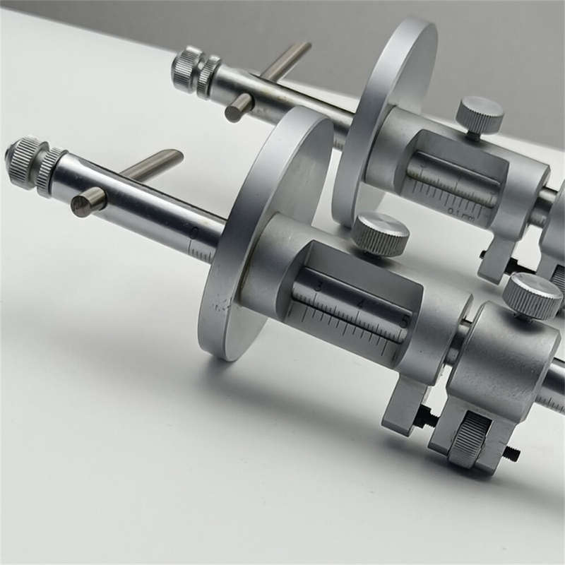 ETOPOO Woodworking Marking Tool with Stainless Steel Round Plate for Precise 0-500mm Lines - Perfect