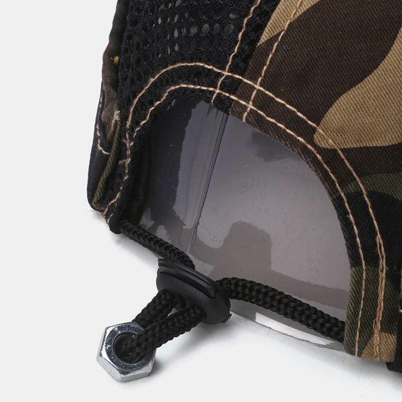 Collrown Unisex Camouflage Pattern Breathable Mesh Casual Brimless Beanie Landlord Hat Skull Hat