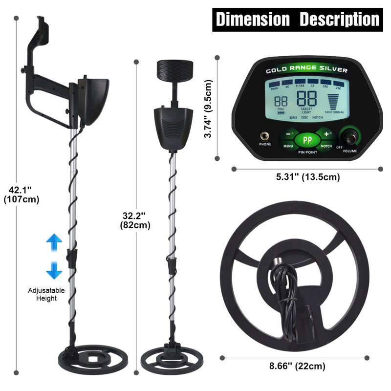 MD-4090 Professional Metal Detector Underground Gold Detector High Accuracy Metal Finder Waterproof