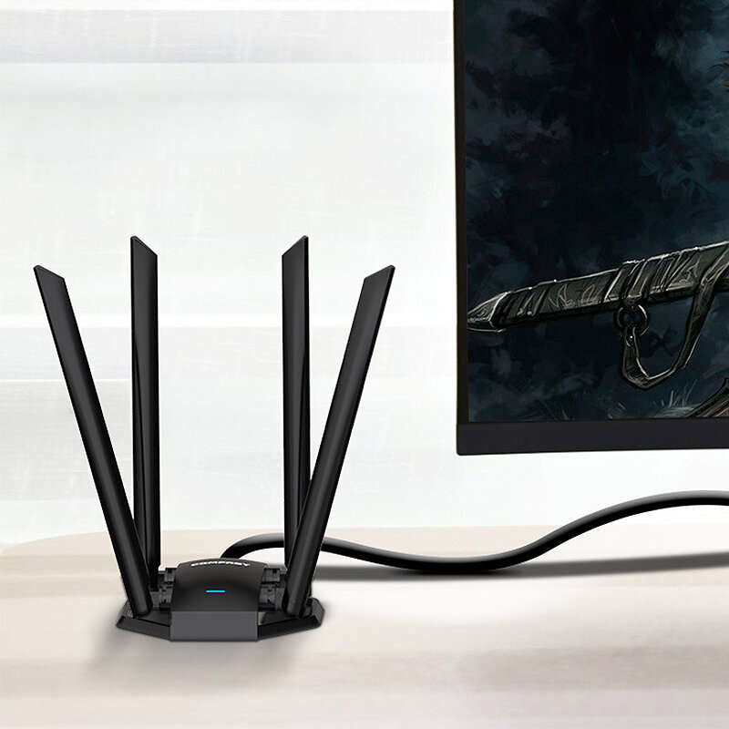 COMFAST CF-WU785AC 1300Mbps Wireless Network Card 2.4G/5GHz Dual Band USB WiFi Receiver Adapter with