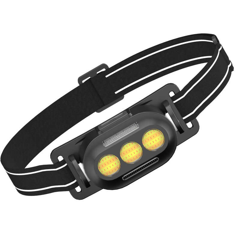 Mini LED Headlamp Comfortable Adjustable Head-Strap Perfect for Camping Night Fishing COB Headlights