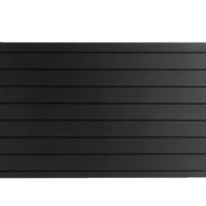 2400x450x6mm EVA Foam Faux Teak Boat Flooring Decking Sheet Pad Dark Grey and Black Line