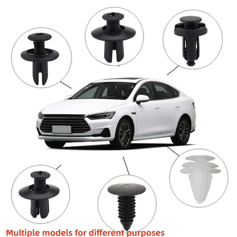 100pcs Auto Fastener Clip Kit Fender Rivet Clips Car Body Push Retainer Pin Rivet Bumper Door Trim P
