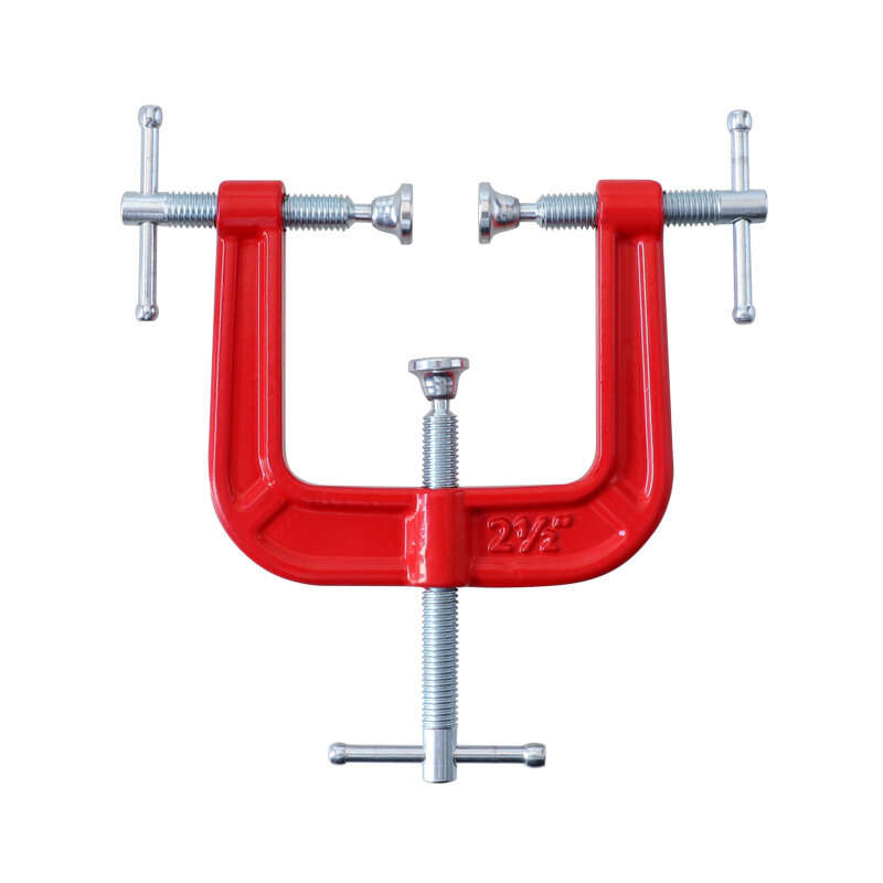 Industrial G Clamp Three Way Clamping Spiral Advance Design Milled Cast Iron High Strength For Machi
