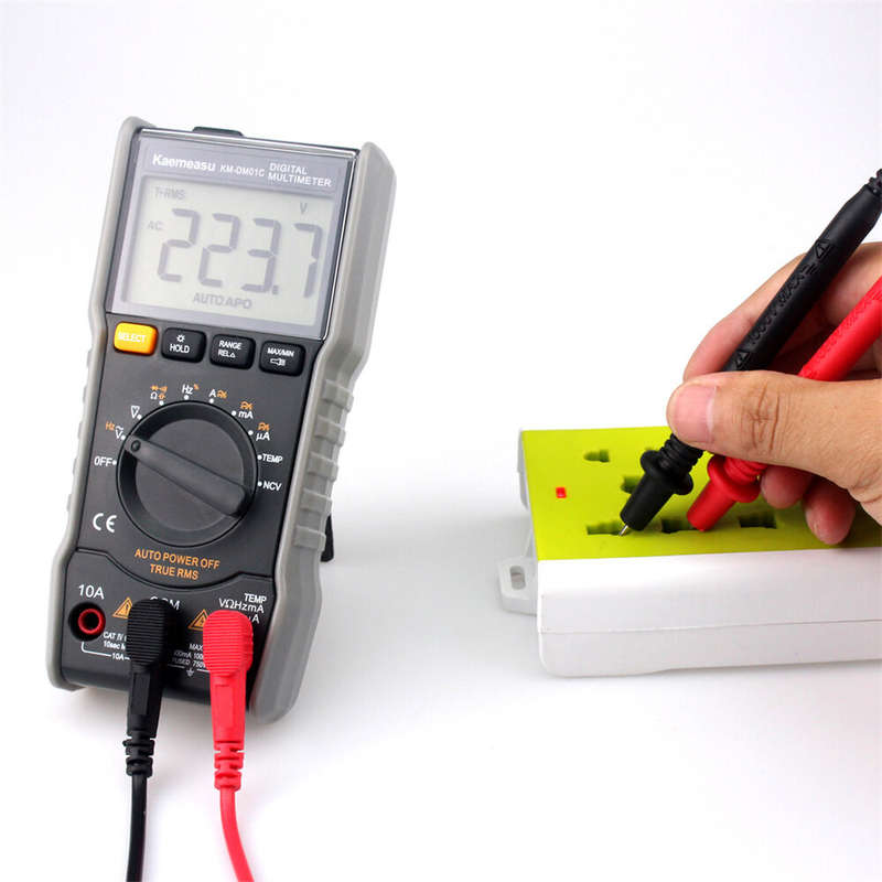 Kaemeasu KM-DM01C Portable Mini Digital Multimeter Auto-Ranging Electrician's Tool with DC/AC Voltag
