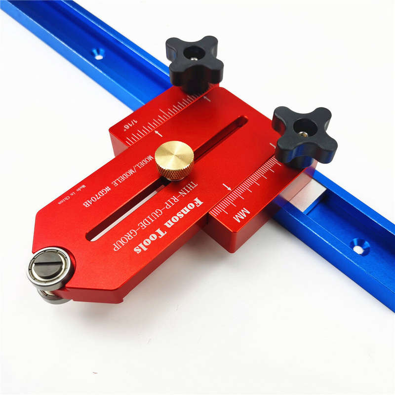 FONSON Upgrade Extended Woodworking Thin Rip Guide Lengthen Table Saw Fast Cutting Limit Fence Workb
