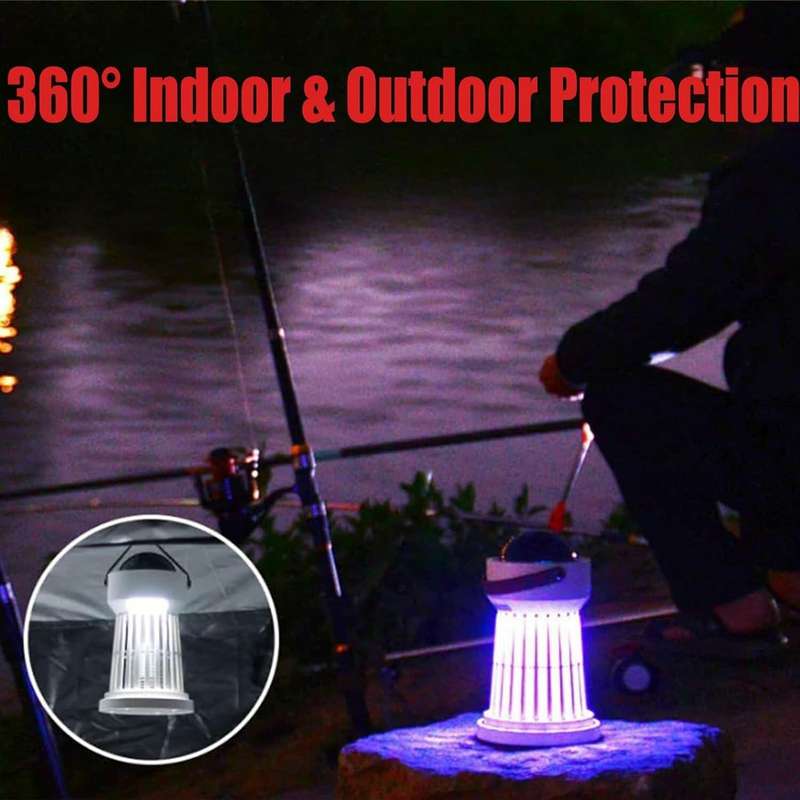 Mosquito Zapper 2000mAh With Music Box and Projector Lamp Long-lasting Battery 360 degrees Protectio