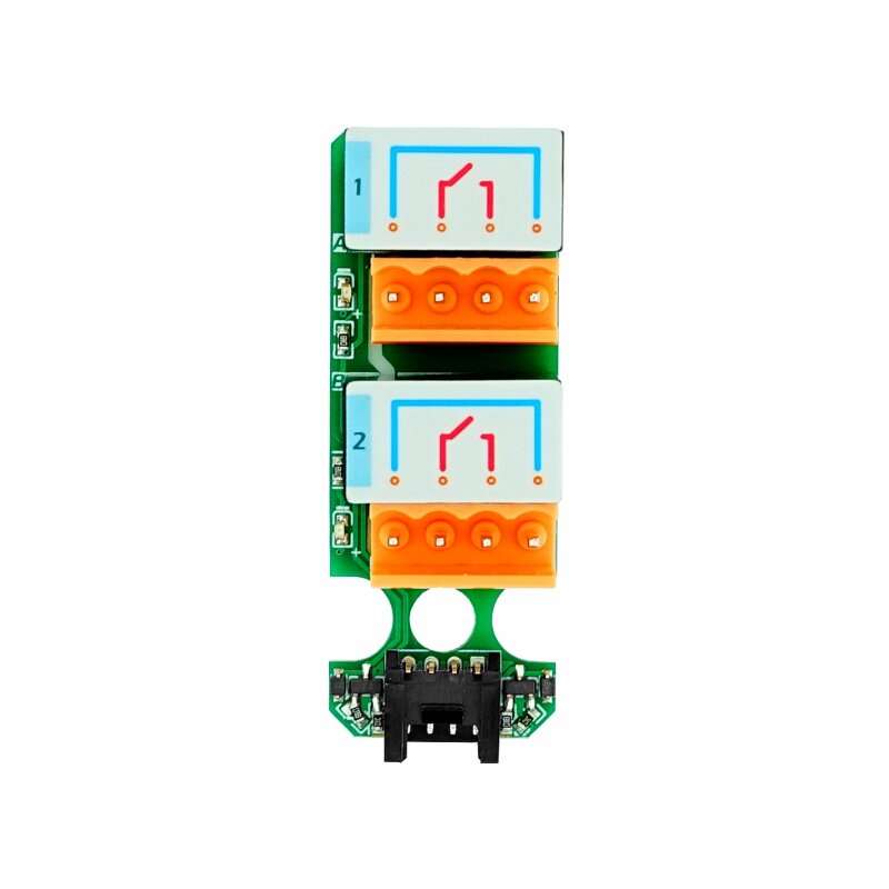M5Stack 2 Channels SPST Relay for AC/DC Signal Switching Digital Equipment Power on and Off with LED