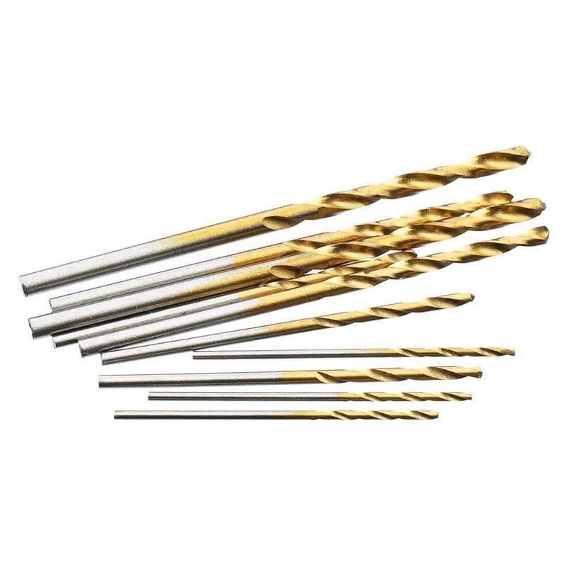 60PCS 1/1.5/2/2.5/3/3.5mm High Speed Steel Twist Drill Bit Professional Titanium Coated Drill Bit To