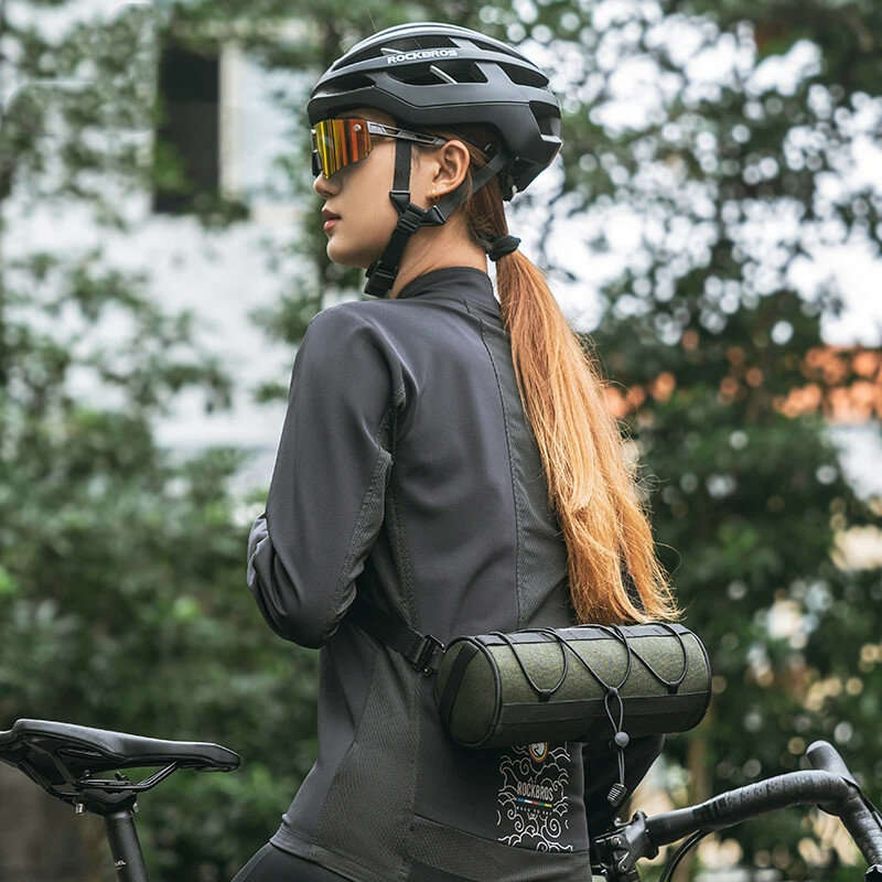 ROCKBROS 2L Large Capacity Bike Bag 100% Polyester Design Waterproof Universal Fit Cycling Travel Pa