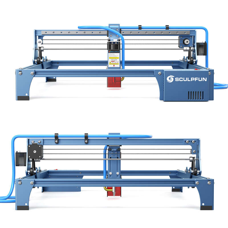 SCULPFUN S10 10W Laser Engraving Machine Laser Engraver Cutter 0.08mm High Precision Air Assist 32Bi