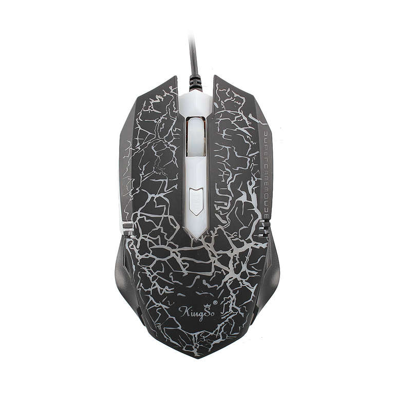 ELEGIANT YS-06 Wired Gaming Mouse 2000DPI 6 Buttons LED Backlight USB Wired Mouse Optical Computer M
