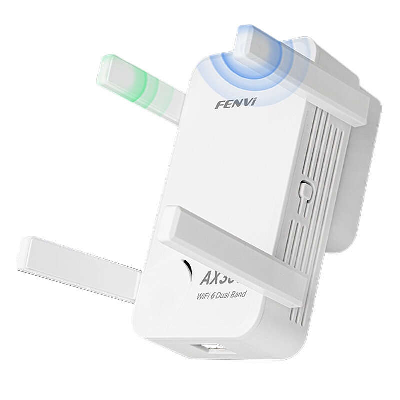 FENVI WIFI6 AX3000 Gigabit Wireless Repeater Dual Band 2.4/5Ghz Signal Booster with 4 high-gain Ante