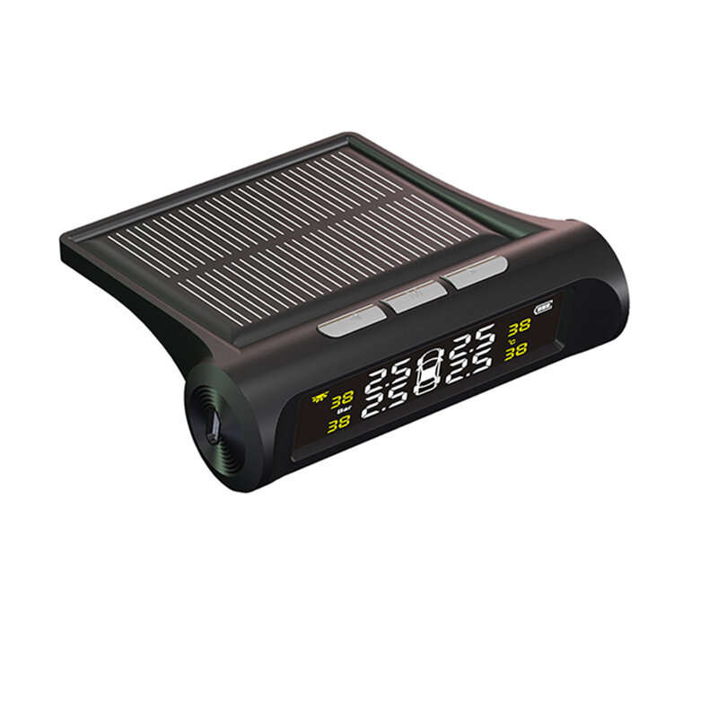 Solar Power TPMS Car Tire Pressure Alarm Monitor System Auto Security External Sensor Tyre Pressure