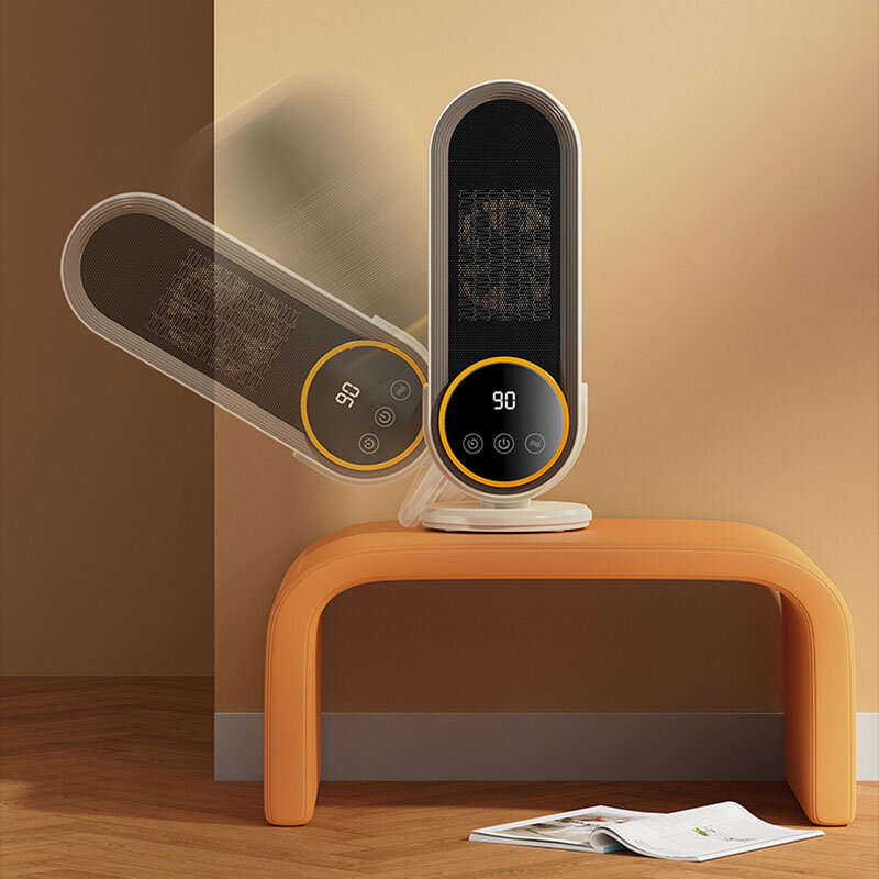 1200W Remote Control Electric Heater Portable with LED Disaplay Desktop Fan Heater Ceramic Heating W