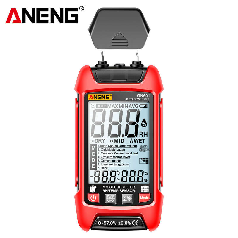 ANENG GN601 Moisture Meter - Accurate and Fast Water Content Testing without Battery - High Precisio