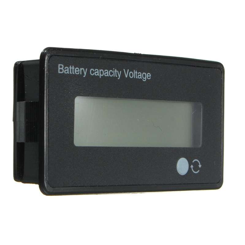 5Pcs 12V/24V/36V/48V 8-70V LCD Acid Lead 3.7V Lithium Battery Capacity Indicator Digital Voltmeter