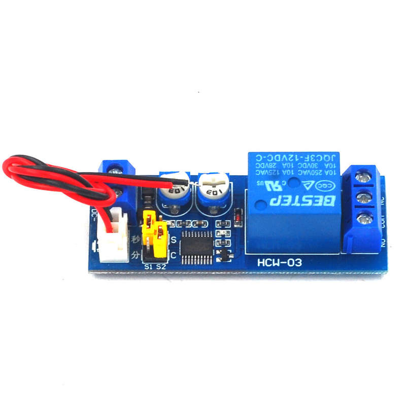 AOQDQDQD HCW-03 12V Relay Module with Infinite Cycle/Single Time/Delay Dual Adjustable/Multifunction