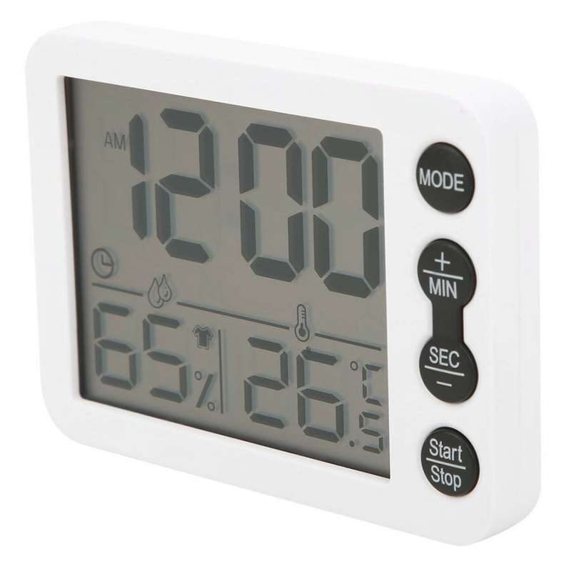 TS-9606 Multifunctional Thermometer Hygrometer Temperature Humidity Meter Alarm Clock Indoor