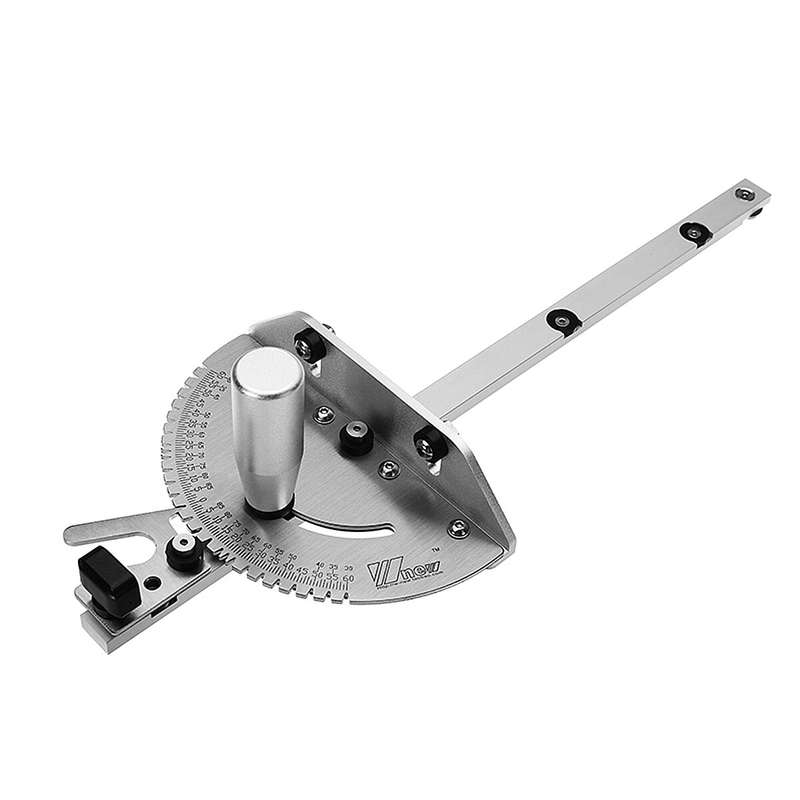 Drillpro 0-90 Degree 450mm Angle Miter Gauge Sawing Assembly Ruler Woodworking Tool for Table Saw Ro