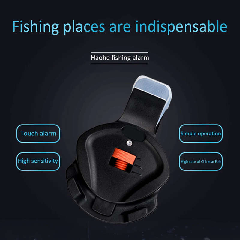 ZANLURE Fishing Finder Bite Alarm with LED Light Loud Sound Electronic Buzzer Rod Clip Fish Line Gea
