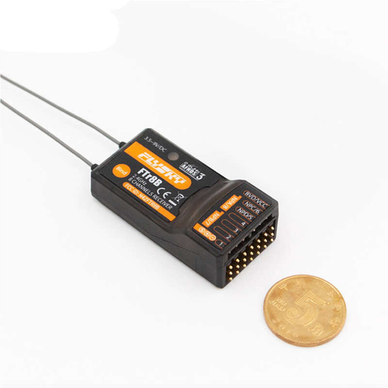 FlySky FTr8B 2.4GHz 8CH Dual-antenna Dual-receiving AFHDS 3 Receiver PWM/PPM/i.BUS/S.BUS Output for