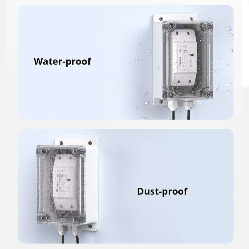 SONOFF IP66 Waterproof Junction Box Water-resistant Impact Shell Compatible with BASICR2/BASICR4/RFR