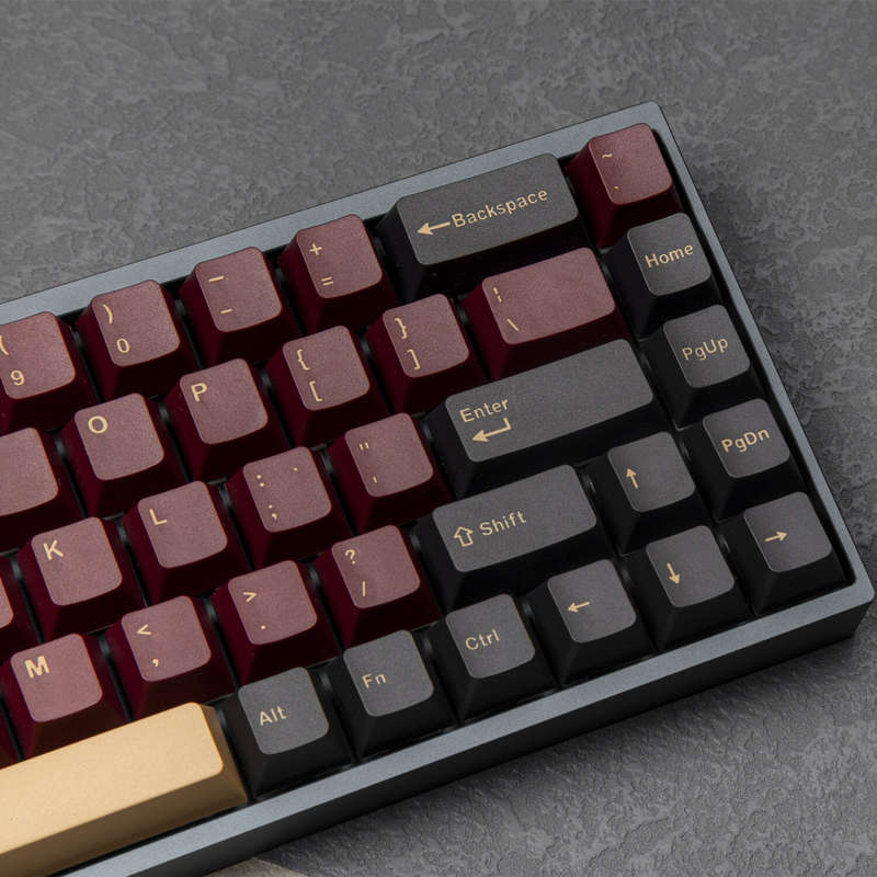 GMK Red OEM Profile Keycap 135 Keys Mechanical Keyboard DIY Custom PBT Double Shot 61 60 Black Retro