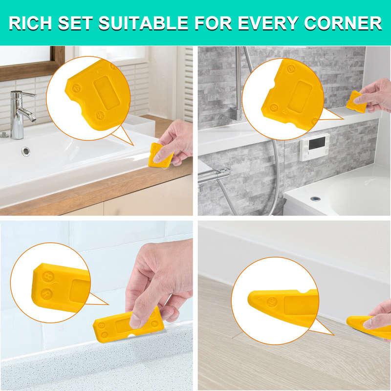 13pc/set Silicone Sealant Remover Caulking Tool Kit with Caulk Remove Sealant Finishing Tool for Bat