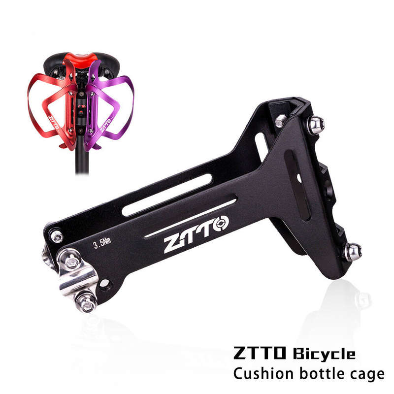 ZTTO Bicycle Saddle Bottle Extension Holder Tool Kit Aluminum Alloy Inner Tube Seat Universal Strap