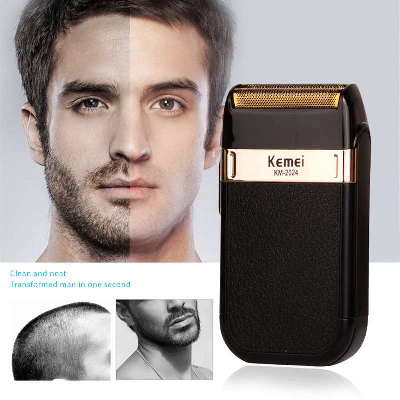 Kemei-Classic Rechargeable Electric Shaver for Men Versatile Grooming Tool with Twin Blade Safety Fe