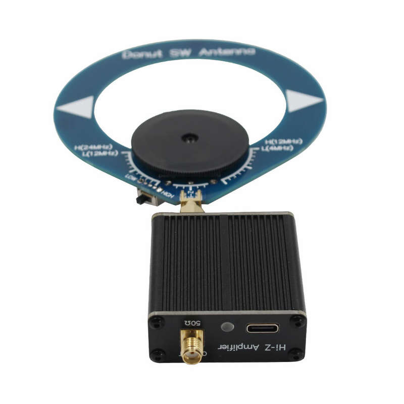 Donut AM MW/SW Mini Loop Antenna+High Resistance Amplifier Kit for HFDY Malahiteam DSP DSP2 Receiver
