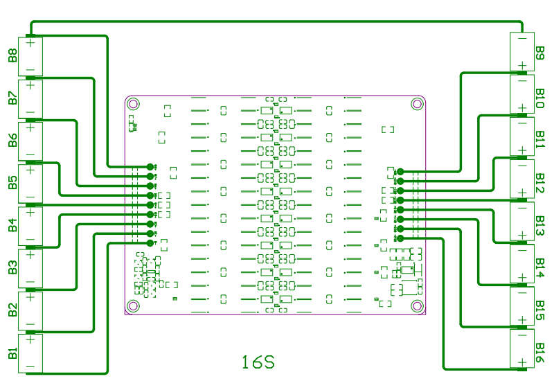 Active Equalizer Balancer 5A 12-16S Capacitive Li-ion Lifepo4 LTO Battery Equalizer Energy Transfer