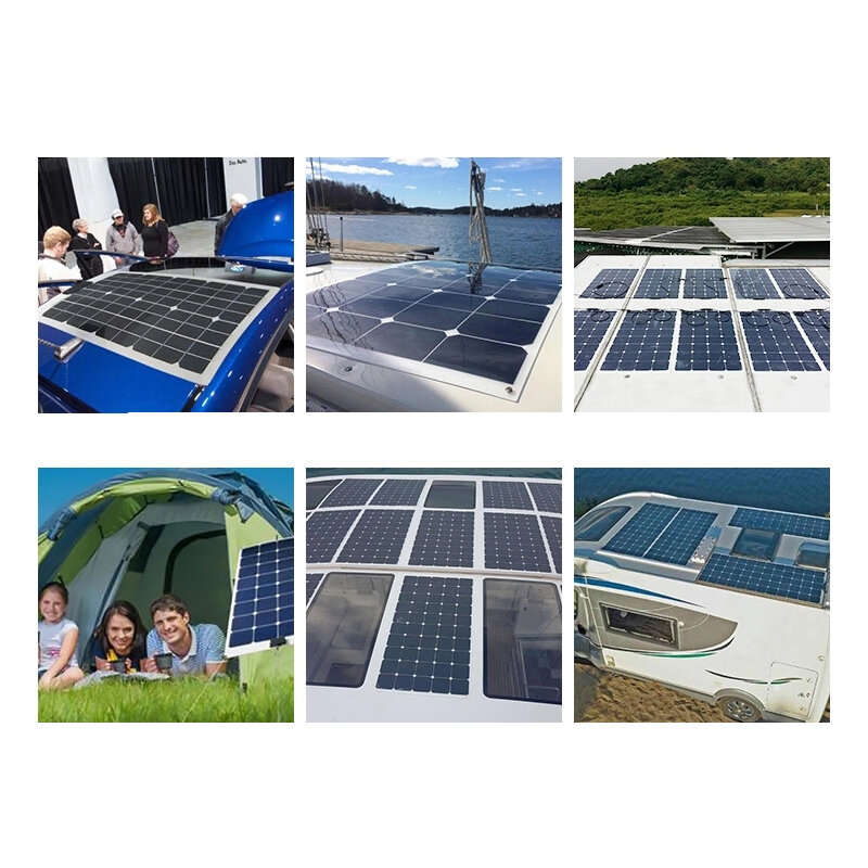 30W Solar Panel Kit Flexible Solar Panels 12V High Efficiency Solar Powered Panel For Fishing Bait B