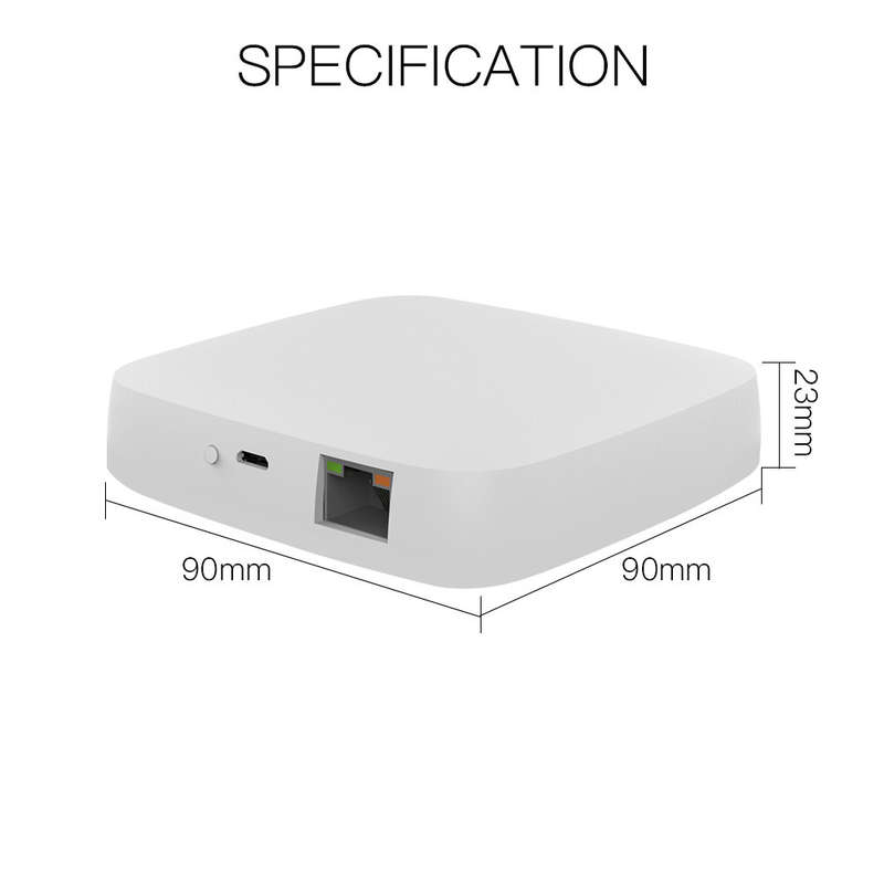 MoesHouse ZB-HUB Wired Tuya ZigBee3.0 Smart Gateway Hub Work with Tuya Smart App Voice Control via A
